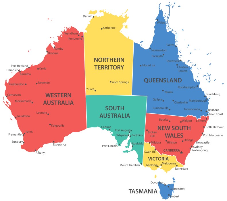 Australia map